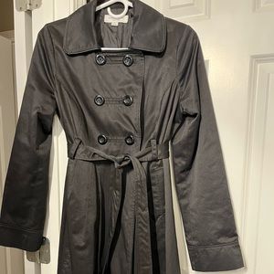 Black Maternity Trench Coat